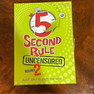 Play monster NWT game “5 second rule” ages 17+ for 3 or more players